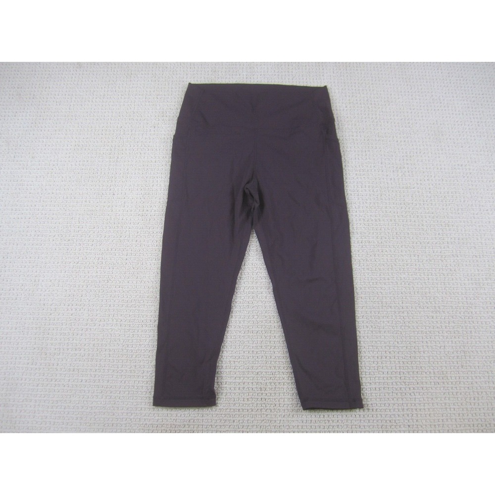 Zyia Active Pants Girls 14-16 Purple Running Workout Gym Compression‎ Yoga Capri